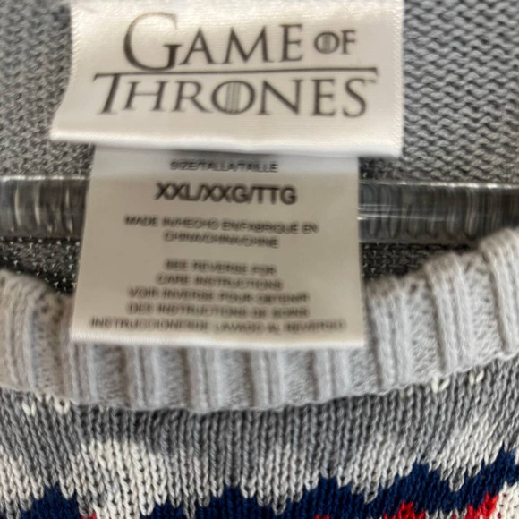 Game Of Thrones Wolf HBO Grandma Grandpa Core Winter Sweater Unisex - Picture 4 of 7